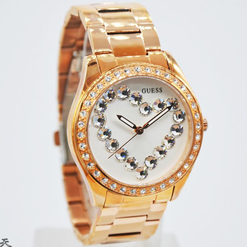 GUESS W1061L2 – Rose Gold Women's Crystal Dial Watch