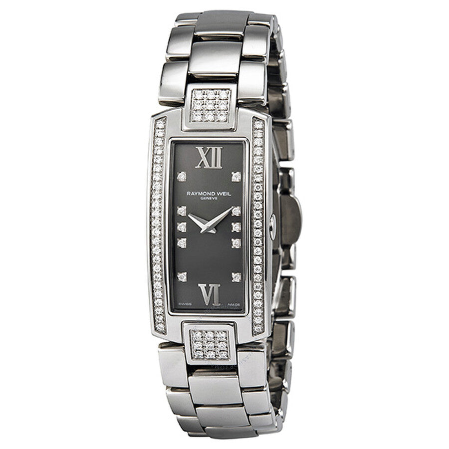 RAYMOND WEIL Shine Diamond Grey Dial Stainless Steel Ladies Watch - 1500-ST2-00785