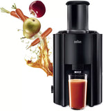 Braun Multi Speed Fruit & vegetables Juicer, 1.25 liter, 800 watt, Black, J300