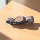 WESTERN W6427LRP010M – Gunmetal Women's Watch with Metallic Strap