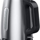 Braun PurShine Water Kettle, 2200 Watts, 1.7L Capacity, Stainless Steel/Black – WK 1500