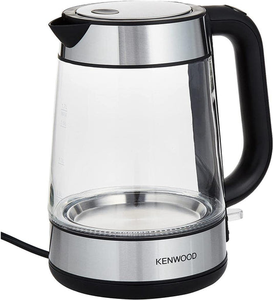 KETTLE KENWOOD Glass Kettle 1.7L Electric Kettle 2200W Clear/Silver/Black - ZJG08