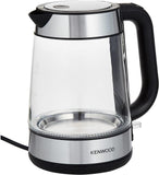 KETTLE KENWOOD Glass Kettle 1.7L Electric Kettle 2200W Clear/Silver/Black - ZJG08