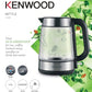 KETTLE KENWOOD Glass Kettle 1.7L Electric Kettle 2200W Clear/Silver/Black - ZJG08