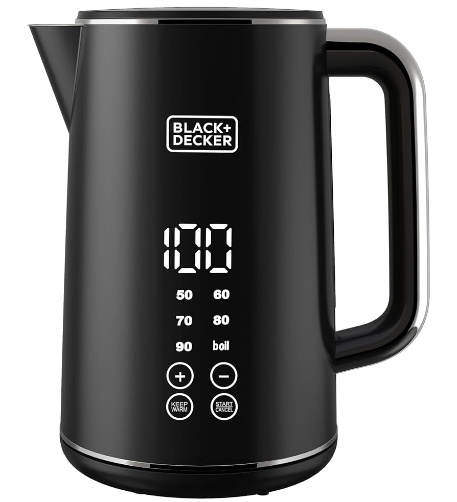 BLACK&DECKER KETTLE 1.7L, Touch Screen Digital Display - JCD-200-B5