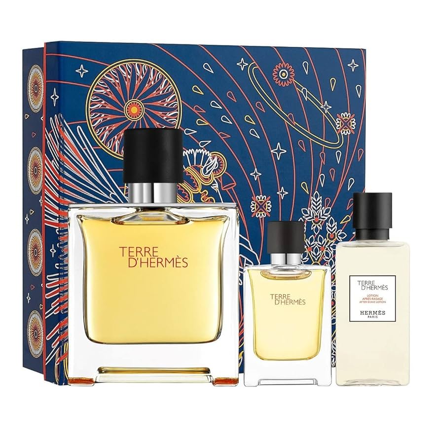 HERMES TERRE D.HERMES (SET) 75ML PERFUME + 12.5ML PERFUME + 40ML AFTER SHAVE