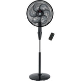 Tefal Anti-mosquito Repellent Stand Fan With Remote Control, 16 Inch, Black - VG4135EE