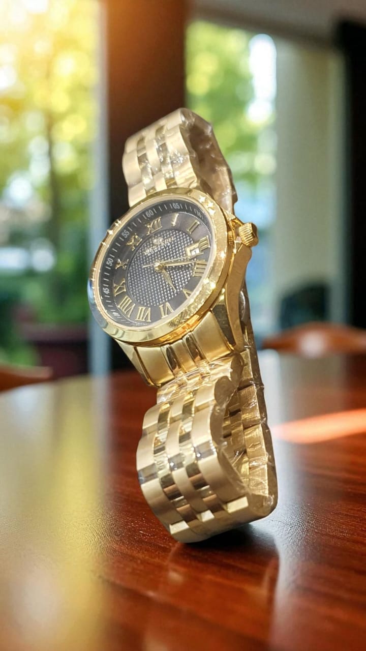 WESTERN W6427LGP010C – Gold Women's Watch with Mesh Strap