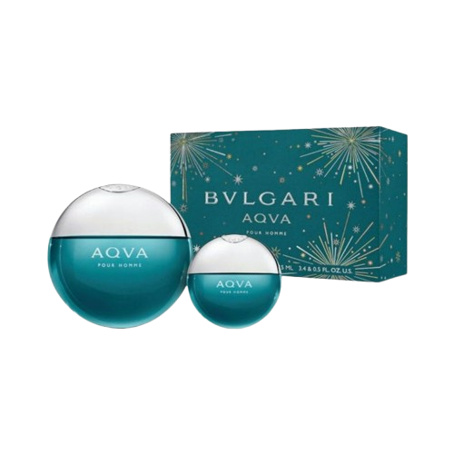 BVLGARI AQVA POUR HOMME 100ML & 15ML (SET)