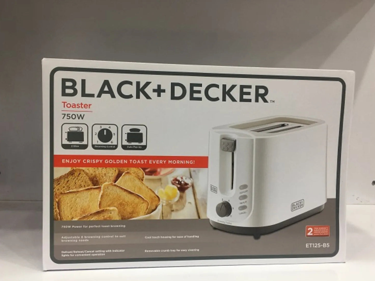 TOASTER BLACK+DECKER - ET125-B5