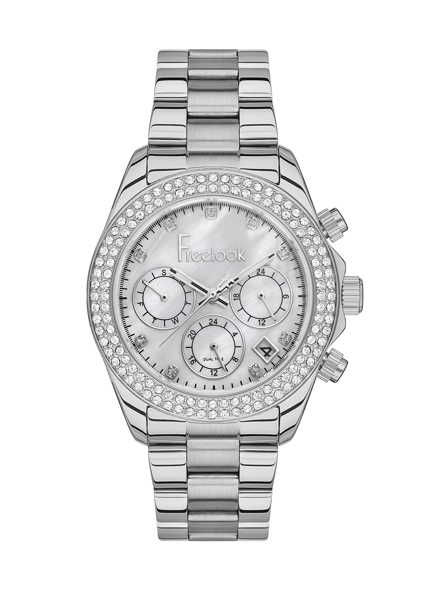 FREELOOK CHARMANT WOMENS STAINLESS STEEL STRAP WATCH - FL.1.10408-1