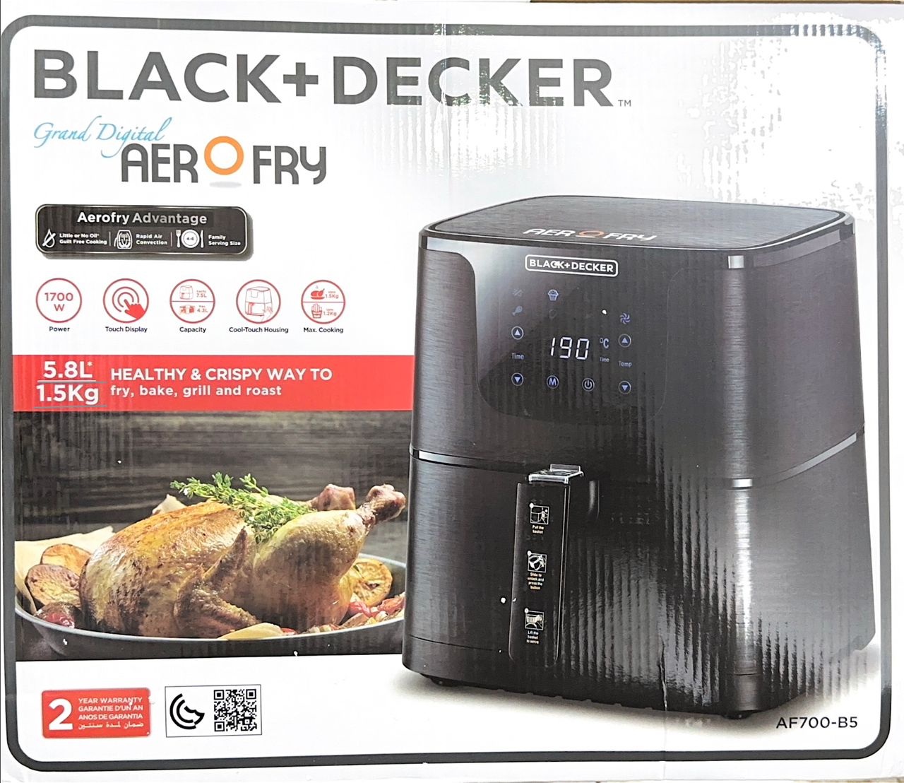 AIRFRYER BLACK+DECKER - AF700-B5