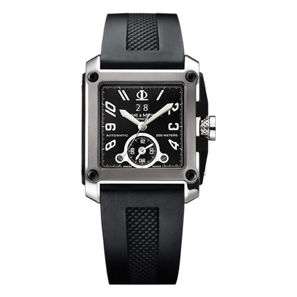 Baume & Mercier Men's MOA08749 Hampton Black Rubber Watch