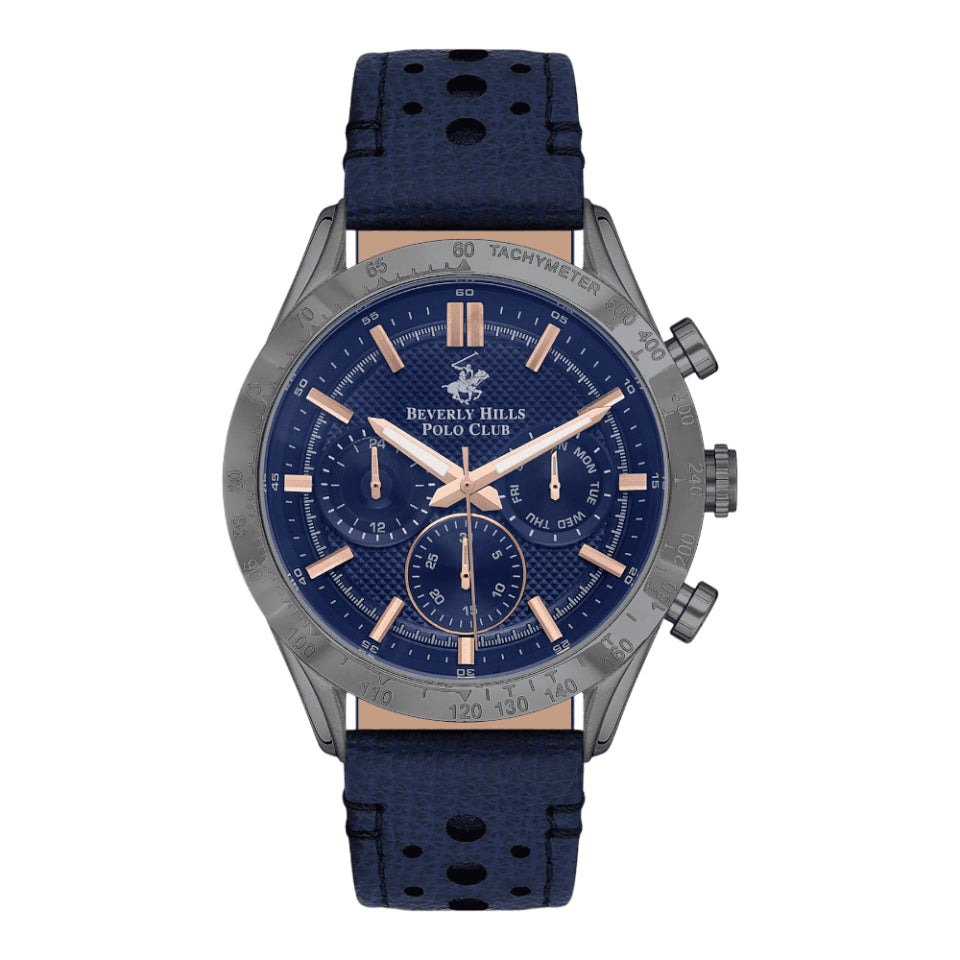 BEVERLY HILLS POLO CLUB Men’s Multi Function Dark Blue Dial Watch – BP3317X.099