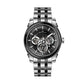 WESTERN W1829GSB010C – Men’s Classic Silver Watch with Black Dial