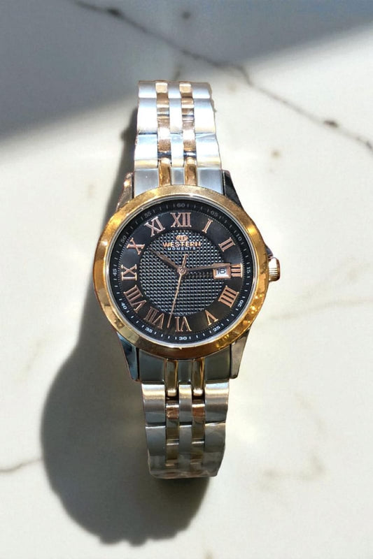 Western W6427LSP010C – Silver & Pink Ladies Fashion Watch