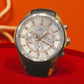WESTERN W8759GPS010F – Men’s Chronograph Watch with Silver Dial and Black Strap