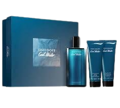 DAVIDOFF COLD WATER (SET) 75ML SHOWER GEL + 125ML EDT + 75ML AFTERSHAVE