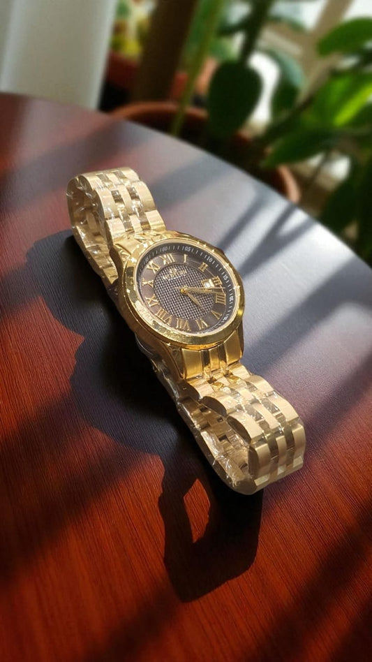 WESTERN W6427LGP010C – Gold Women's Watch with Mesh Strap