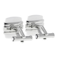 Montblanc White Agate Stainless Steel Cufflinks 106625