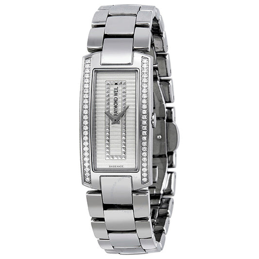 RAYMOND WEIL Shine Diamond Ivory Dial Stainless Steel with Brown Strap Ladies Watch - 1500-ST1-42001