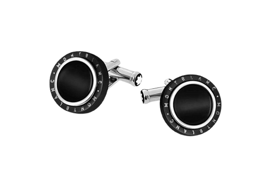 Montblanc Meisterstück Contemporary Turning Black PVD Cufflinks 104506