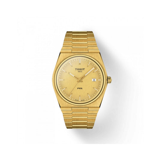 Tissot PRX golden men's watch T137.410.33.021.00